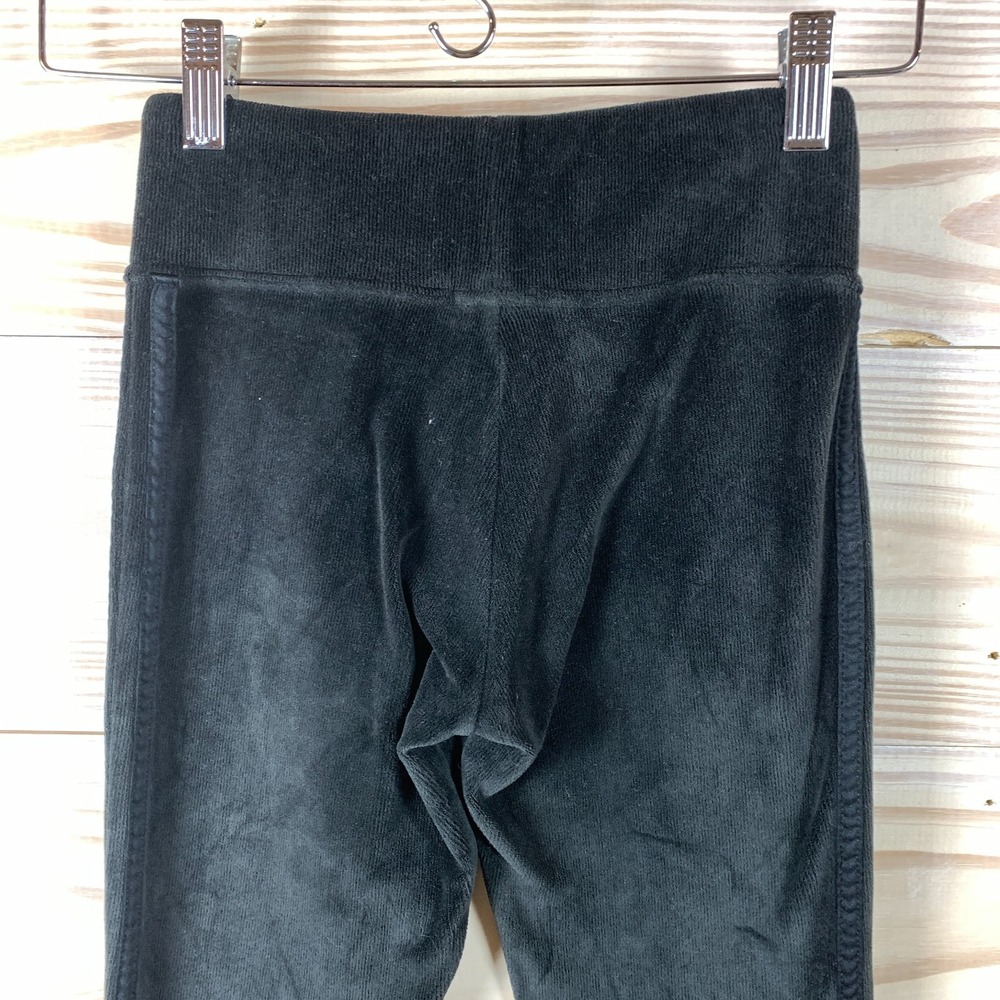 Adidas Pants Girls Small 7/8 Velour Flare Pull On Legging Slim Fit Hippie Sports - Picture 5 of 9